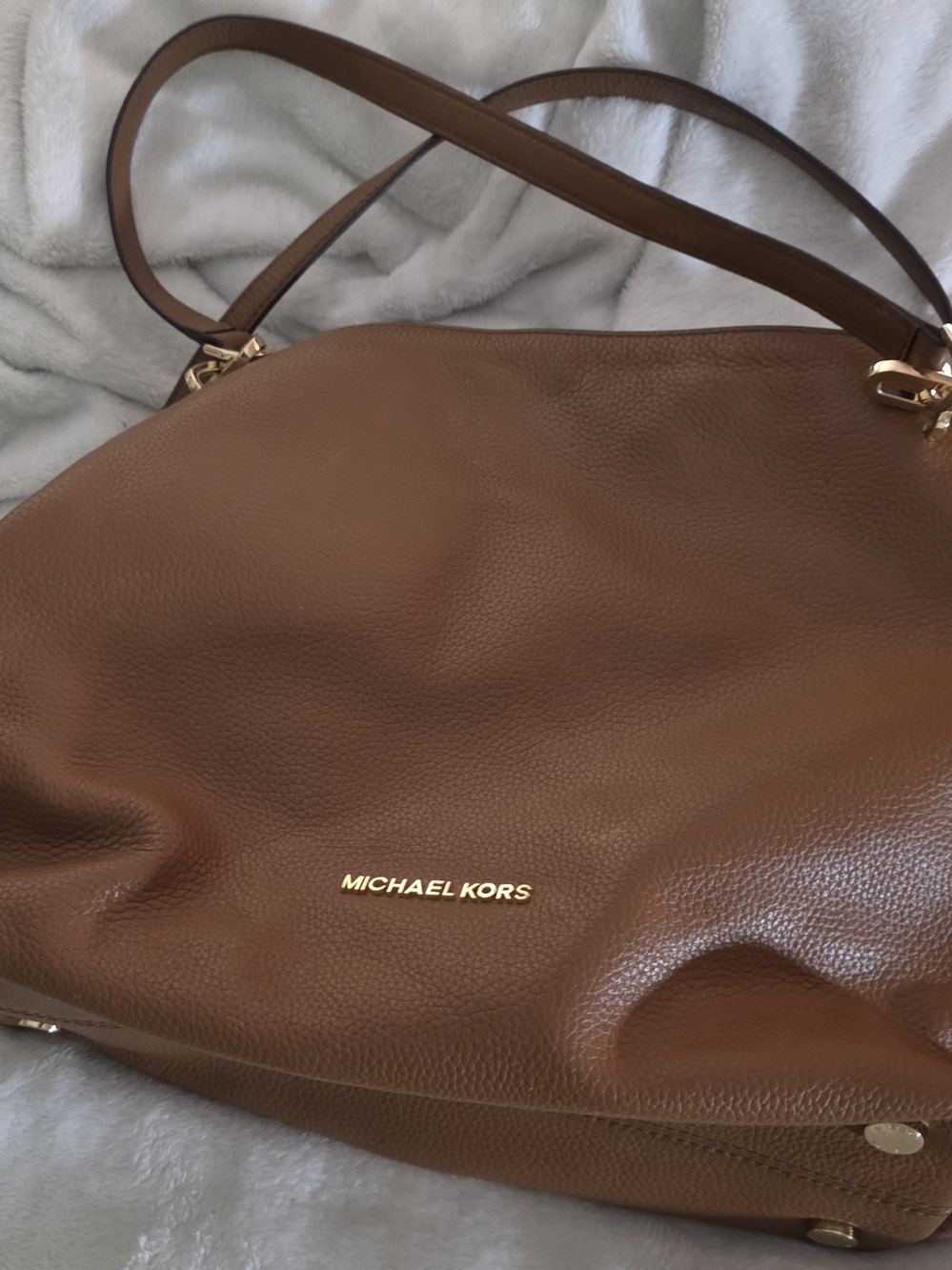 Michael Kors Brown Leather Shoulder Bag